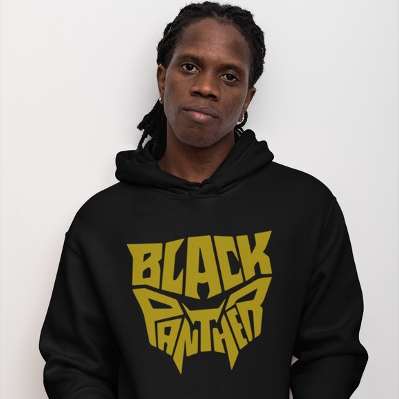BLACK PANTHER GOLD: DESIGN; UNISEX CUSTOM HOODIE - Picture 4 of 5
